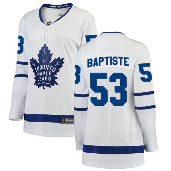 Fanatics Branded Nicholas Baptiste Toronto Maple Leafs Women's Breakaway Away Jersey - White