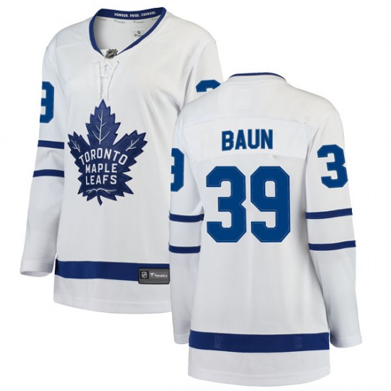 Fanatics Branded Kyle Baun Toronto Maple Leafs Women's Breakaway Away Jersey - White