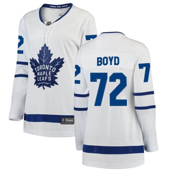 Fanatics Branded Travis Boyd Toronto Maple Leafs Women's Breakaway Away Jersey - White