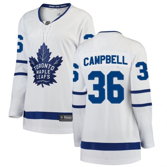 Fanatics Branded Jack Campbell Toronto Maple Leafs Women's Breakaway Away Jersey - White