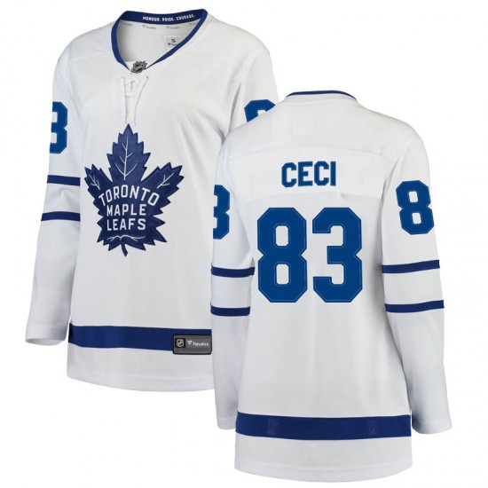 Fanatics Branded Cody Ceci Toronto Maple Leafs Women's Breakaway Away Jersey - White