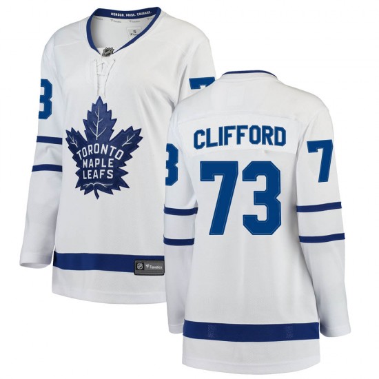 Fanatics Branded Kyle Clifford Toronto Maple Leafs Women's Breakaway Away Jersey - White