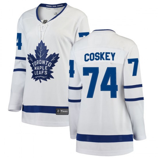 Fanatics Branded Cole Coskey Toronto Maple Leafs Women's Breakaway Away Jersey - White
