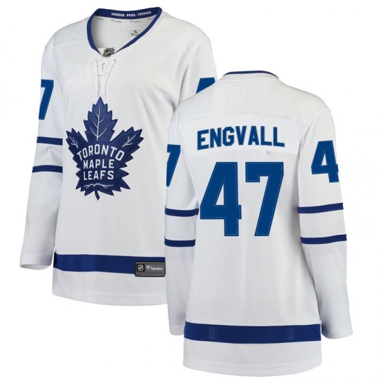 Fanatics Branded Pierre Engvall Toronto Maple Leafs Women's Breakaway Away Jersey - White