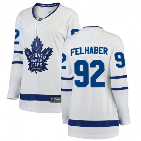 Fanatics Branded Tye Felhaber Toronto Maple Leafs Women's Breakaway Away Jersey - White