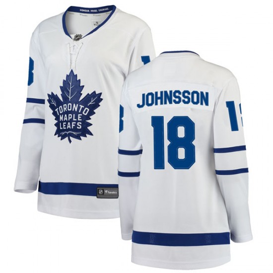 Fanatics Branded Andreas Johnsson Toronto Maple Leafs Women's Breakaway Away Jersey - White