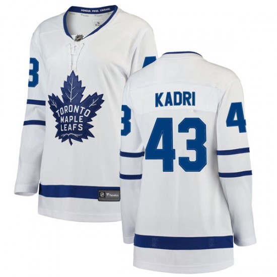 Fanatics Branded Nazem Kadri Toronto Maple Leafs Women's Breakaway Away Jersey - White