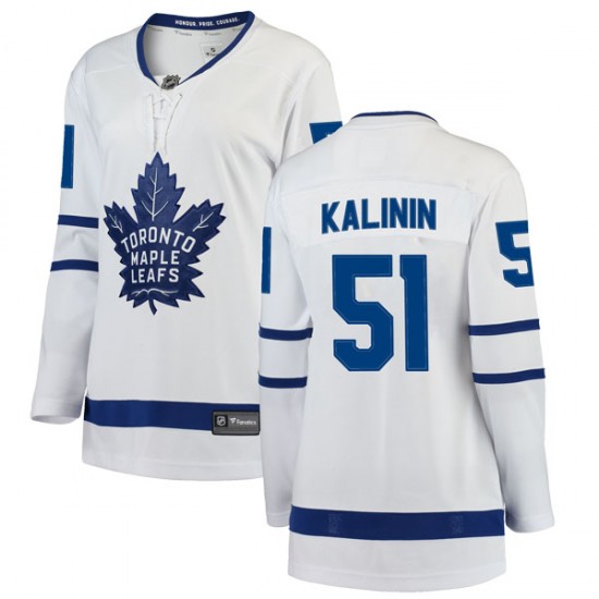 Fanatics Branded Sergey Kalinin Toronto Maple Leafs Women's Breakaway Away Jersey - White