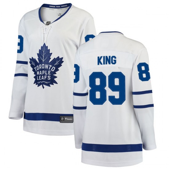 Fanatics Branded Jeff King Toronto Maple Leafs Women's Breakaway Away Jersey - White