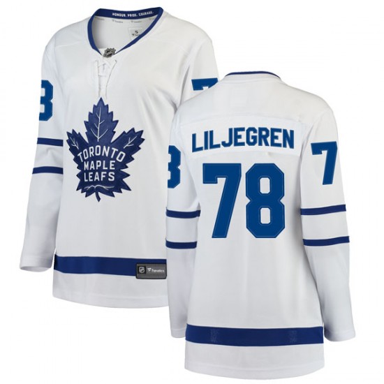 Fanatics Branded Timothy Liljegren Toronto Maple Leafs Women's Breakaway Away Jersey - White