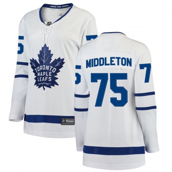 Fanatics Branded Keaton Middleton Toronto Maple Leafs Women's Breakaway Away Jersey - White