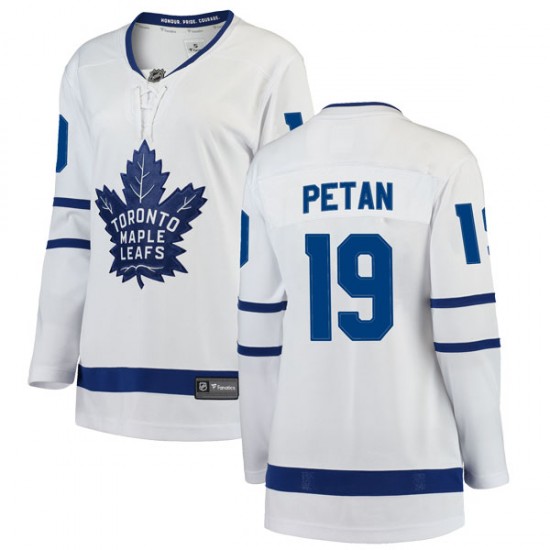 Fanatics Branded Nic Petan Toronto Maple Leafs Women's Breakaway Away Jersey - White