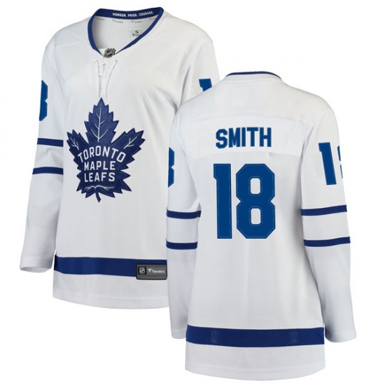 Fanatics Branded Ben Smith Toronto Maple Leafs Women's Breakaway Away Jersey - White