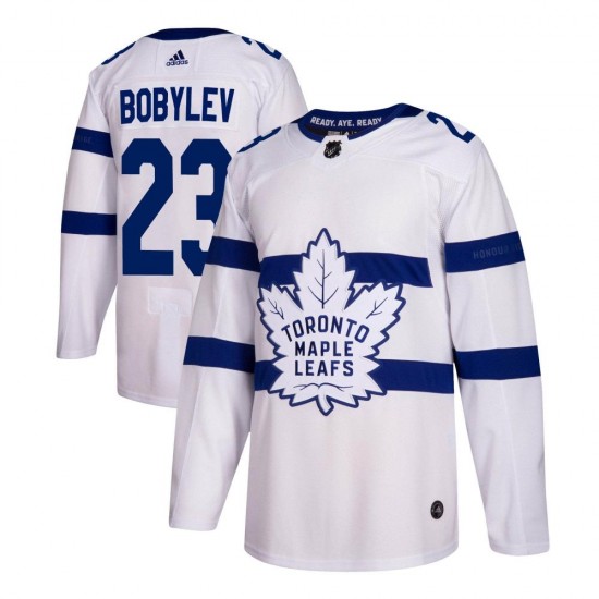 Adidas Vladimir Bobylev Toronto Maple Leafs Men's Authentic 2018 Stadium Series Jersey - White