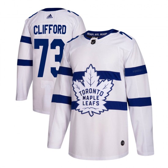 Adidas Kyle Clifford Toronto Maple Leafs Men's Authentic 2018 Stadium Series Jersey - White