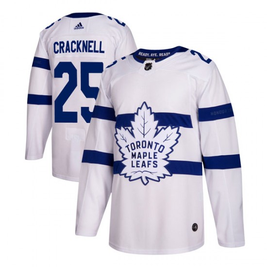 Adidas Adam Cracknell Toronto Maple Leafs Men's Authentic 2018 Stadium Series Jersey - White