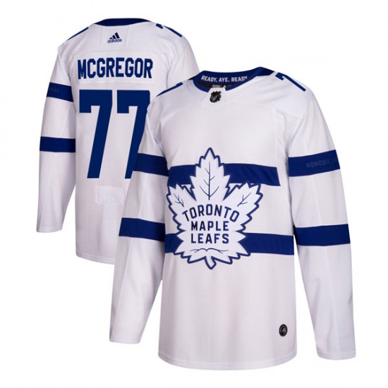 Adidas Ryan McGregor Toronto Maple Leafs Men's Authentic 2018 Stadium Series Jersey - White