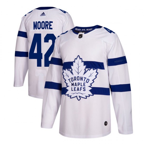 Adidas Trevor Moore Toronto Maple Leafs Men's Authentic 2018 Stadium Series Jersey - White