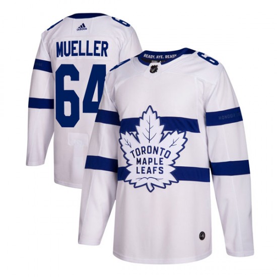 Adidas Chris Mueller Toronto Maple Leafs Men's Authentic 2018 Stadium Series Jersey - White