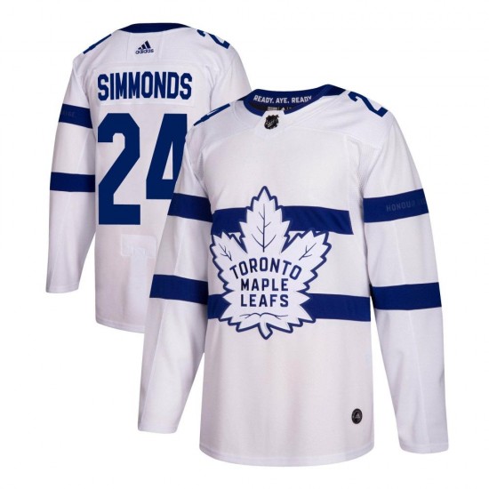 Adidas Wayne Simmonds Toronto Maple Leafs Men's Authentic 2018 Stadium Series Jersey - White