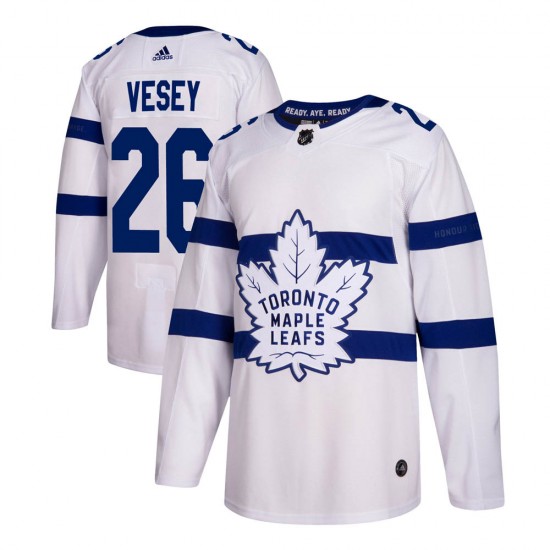 Adidas Jimmy Vesey Toronto Maple Leafs Men's Authentic 2018 Stadium Series Jersey - White