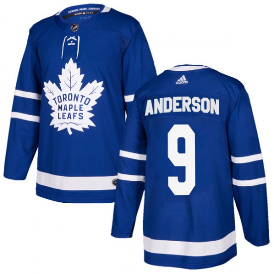 Adidas Glenn Anderson Toronto Maple Leafs Men's Authentic Home Jersey - Blue