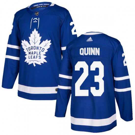 Adidas Pat Quinn Toronto Maple Leafs Men's Authentic Home Jersey - Blue