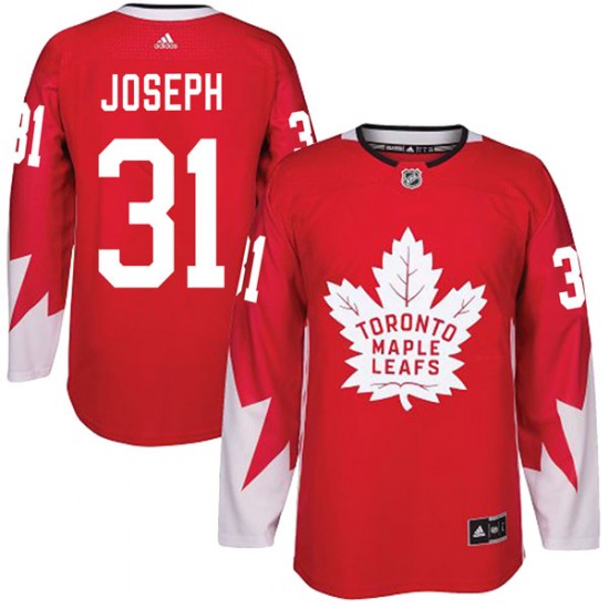 Adidas Curtis Joseph Toronto Maple Leafs Youth Authentic Alternate Jersey - Red
