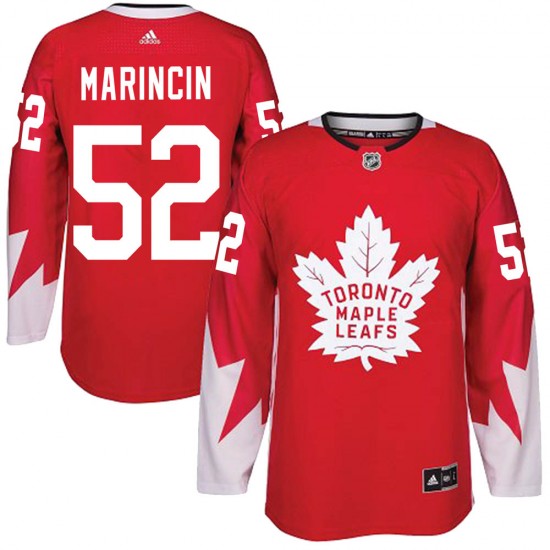 Adidas Martin Marincin Toronto Maple Leafs Youth Authentic Alternate Jersey - Red