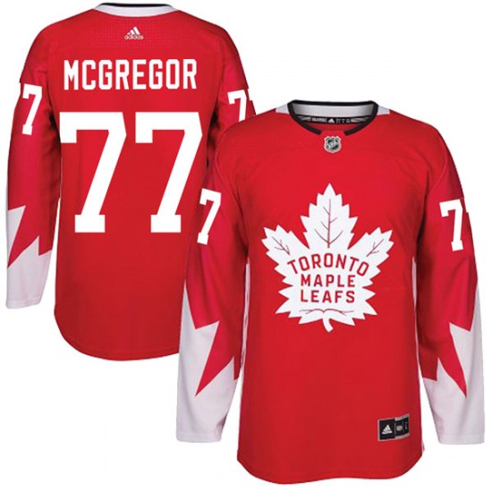 Adidas Ryan McGregor Toronto Maple Leafs Youth Authentic Alternate Jersey - Red