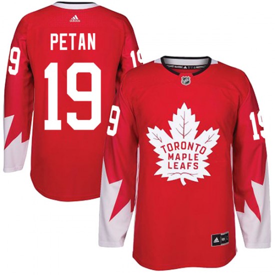 Adidas Nic Petan Toronto Maple Leafs Youth Authentic Alternate Jersey - Red