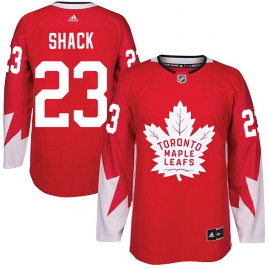 Adidas Eddie Shack Toronto Maple Leafs Youth Authentic Alternate Jersey - Red