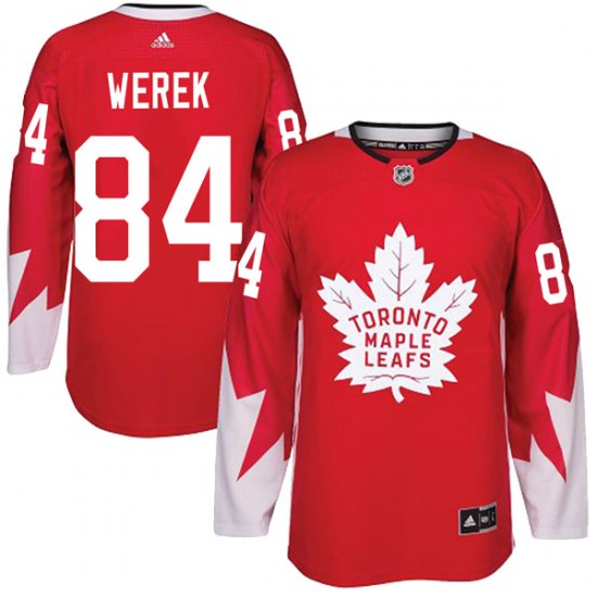 Adidas Ethan Werek Toronto Maple Leafs Youth Authentic Alternate Jersey - Red