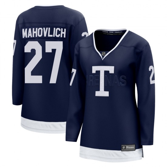 Fanatics Branded Frank Mahovlich Toronto Maple Leafs Women's Breakaway 2022 Heritage Classic Jersey - Navy