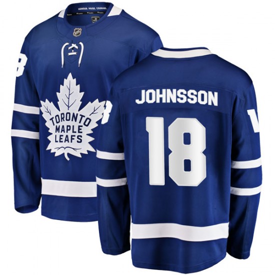Fanatics Branded Andreas Johnsson Toronto Maple Leafs Youth Breakaway Home Jersey - Blue
