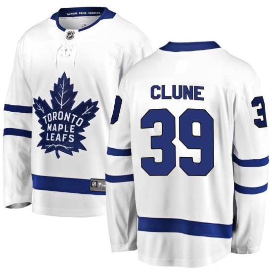 Fanatics Branded Rich Clune Toronto Maple Leafs Men's Breakaway Away Jersey - White