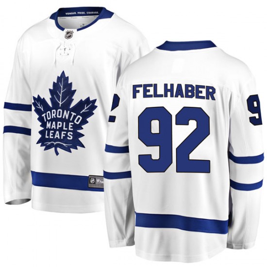Fanatics Branded Tye Felhaber Toronto Maple Leafs Men's Breakaway Away Jersey - White