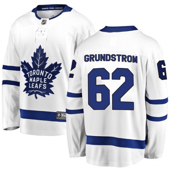 Fanatics Branded Carl Grundstrom Toronto Maple Leafs Men's Breakaway Away Jersey - White