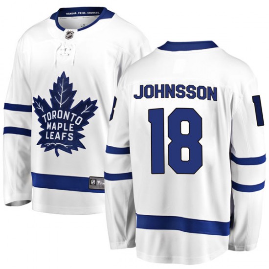 Fanatics Branded Andreas Johnsson Toronto Maple Leafs Men's Breakaway Away Jersey - White