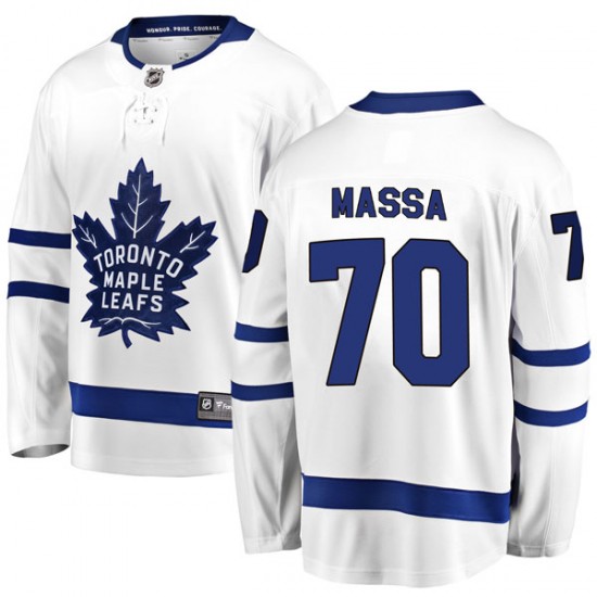 Fanatics Branded Ryan Massa Toronto Maple Leafs Men's Breakaway Away Jersey - White