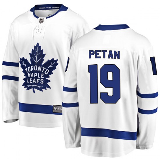 Fanatics Branded Nic Petan Toronto Maple Leafs Men's Breakaway Away Jersey - White