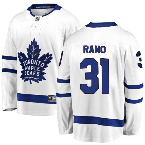 Fanatics Branded Karri Ramo Toronto Maple Leafs Men's Breakaway Away Jersey - White