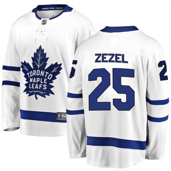 Fanatics Branded Peter Zezel Toronto Maple Leafs Men's Breakaway Away Jersey - White