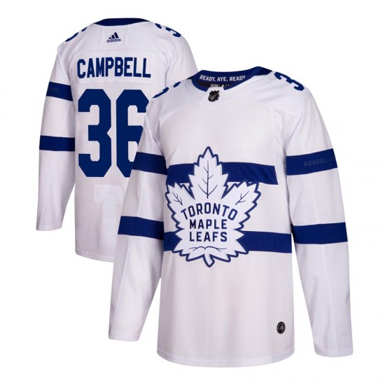 Adidas Jack Campbell Toronto Maple Leafs Youth Authentic 2018 Stadium Series Jersey - White