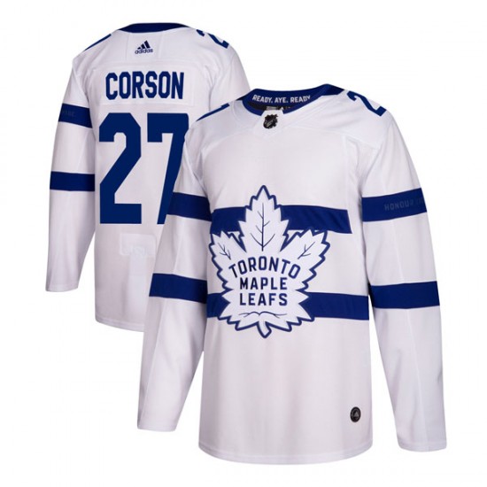 Adidas Shayne Corson Toronto Maple Leafs Youth Authentic 2018 Stadium Series Jersey - White