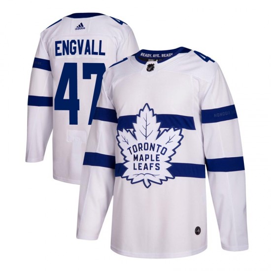 Adidas Pierre Engvall Toronto Maple Leafs Youth Authentic 2018 Stadium Series Jersey - White