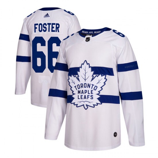 Adidas T.J. Foster Toronto Maple Leafs Youth Authentic 2018 Stadium Series Jersey - White