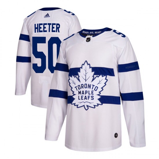 Adidas Cal Heeter Toronto Maple Leafs Youth Authentic 2018 Stadium Series Jersey - White