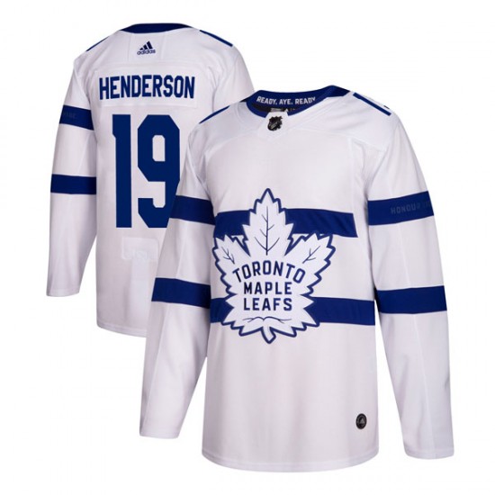 Adidas Paul Henderson Toronto Maple Leafs Youth Authentic 2018 Stadium Series Jersey - White