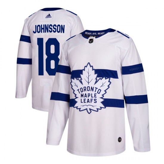 Adidas Andreas Johnsson Toronto Maple Leafs Youth Authentic 2018 Stadium Series Jersey - White
